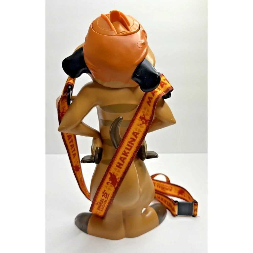 Disney‎ Parks Timon The Lion King Souvenir Drink Cup Straw Lanyard Hakuna Matata